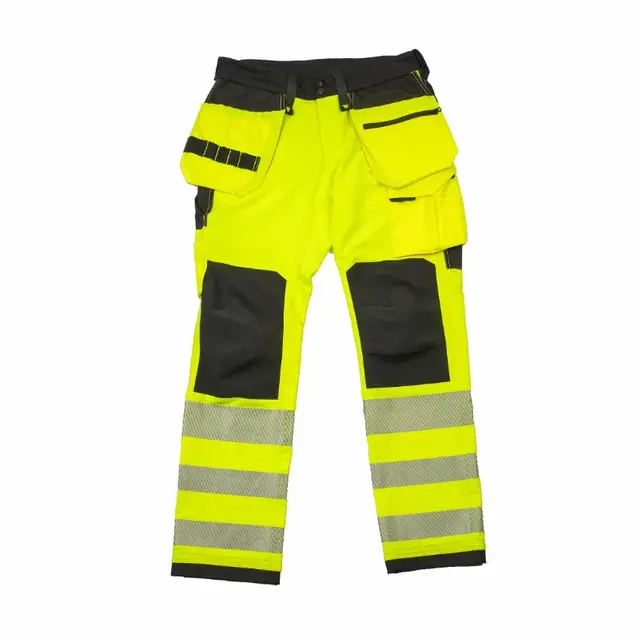 Hi Vis Construction Stretch Trousers